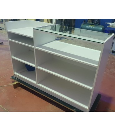 Mostrador Con Vitrina Expositora e Iluminacion Led