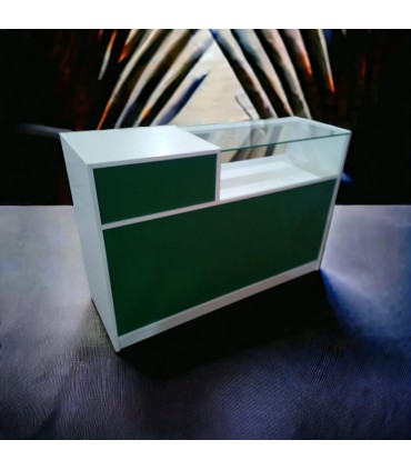 Mostrador 180x50x95cm con Vitrina Expositora