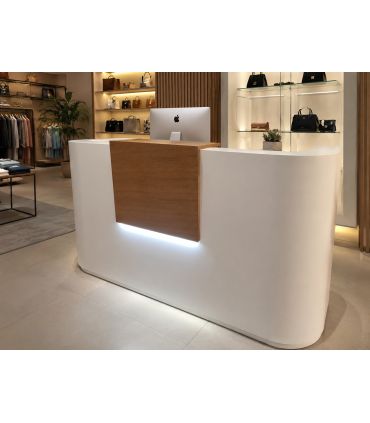 Recepción Lacada con iluminación LED
