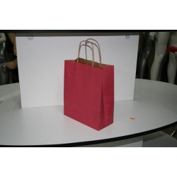 Bolsa en color rojo craft 23x32x12cm  