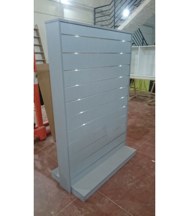 Gondola Expositora de panel de lama 125cm ancho 60cm fondo 180cm alto a dos caras