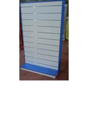 Gondola Expositora de panel de lama 125cm ancho 45cm fondo 180cm alto a una cara