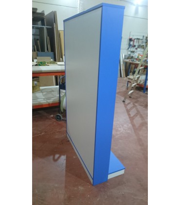 Gondola Expositora de panel de lama 125cm ancho 45cm fondo 180cm alto a una cara