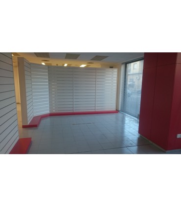 Gondola Expositora de panel de lama 125cm ancho 45cm fondo 180cm alto a una cara