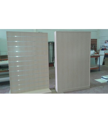 Gondola Expositora de panel de lama 125cm ancho 45cm fondo 180cm alto a una cara