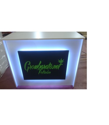 Mostrador Con iluminacion Led  120x50x95cm
