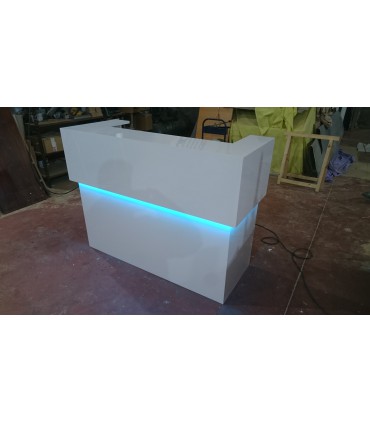 RECEPCION  BRILLO 150x60x110cm con iluminacion led