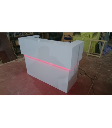 RECEPCION  BRILLO 150x60x110cm con iluminacion led