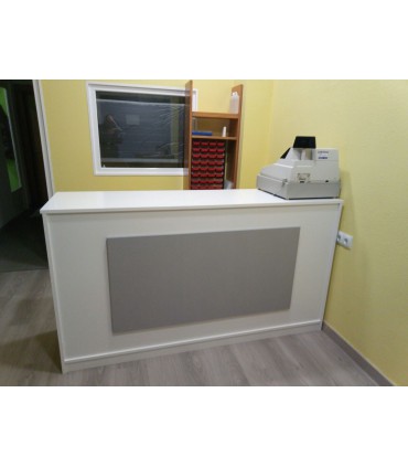 Mostrador 180x50x95cm Con Embellecedor Frontal