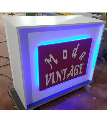 Mostrador Con iluminacion Led  120x50x95cm